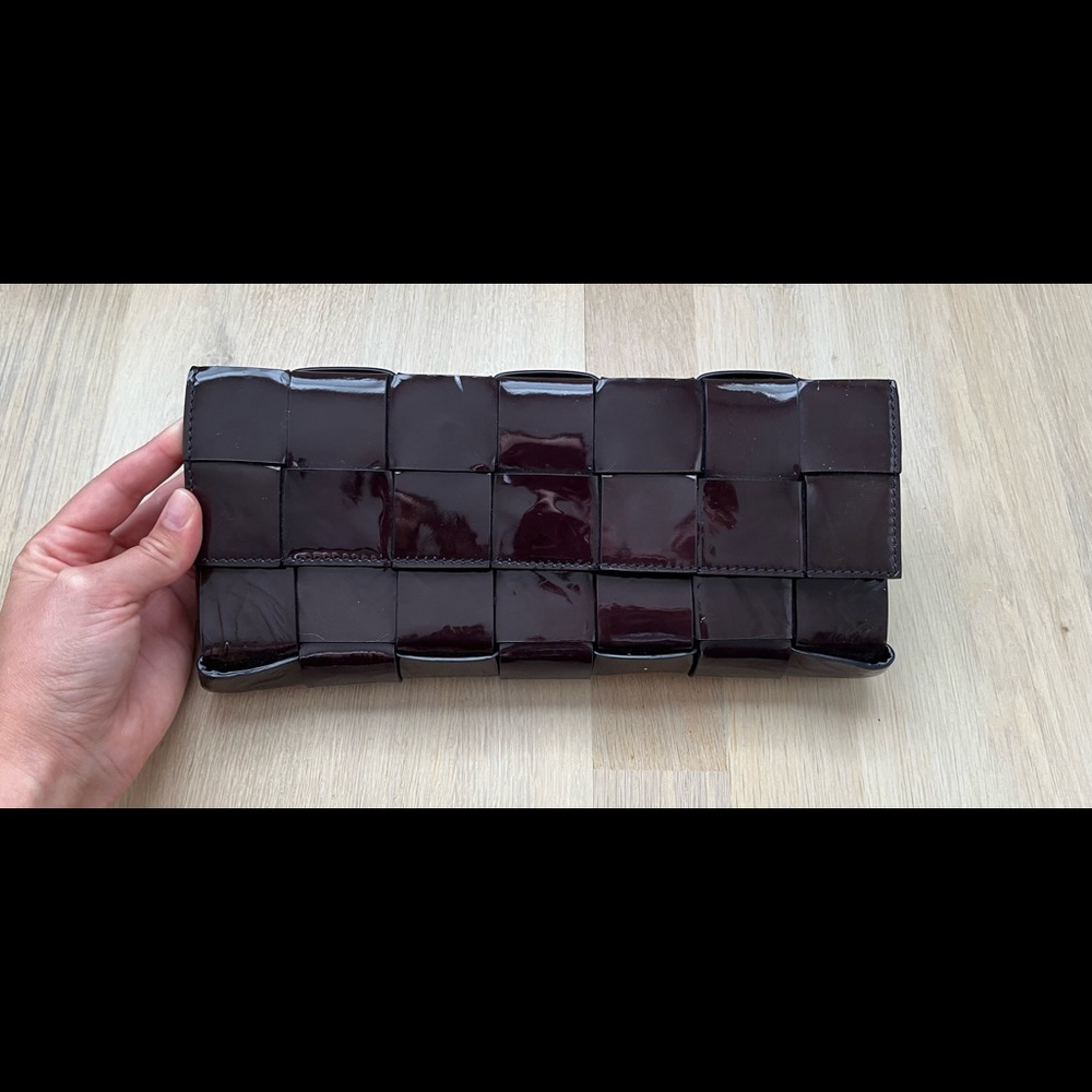 Michael Kors Purple Patent Leather Clutch